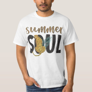 Men’s Summer Soul T-Shirt with Leopard Design