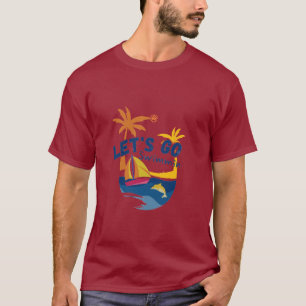 Men’s Summer T-Shirt – Let’s Go Swimming Front &