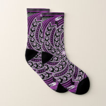 Men’s & Women’s Socks (Wind Spirit Purple)