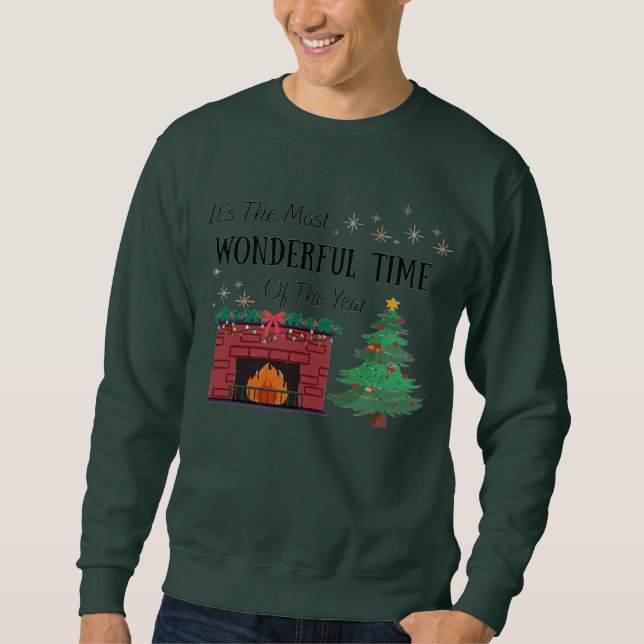 Men’s Wonderful Time Of Year Crewneck Sweatshirt (Front)