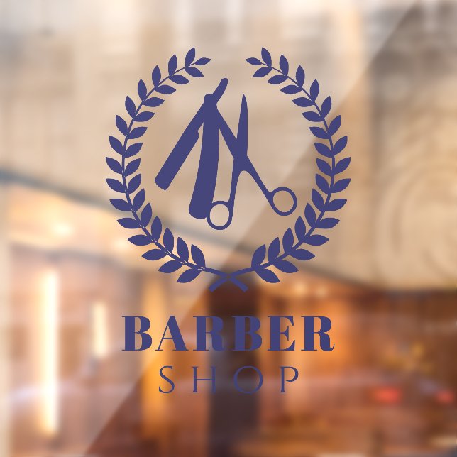 Men salon simple logo custom name modern navy (Sheet 2)