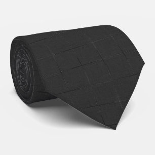 Men solid color black tie