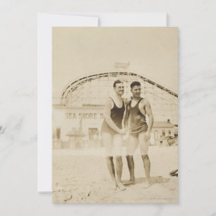 Men Standing on Beach