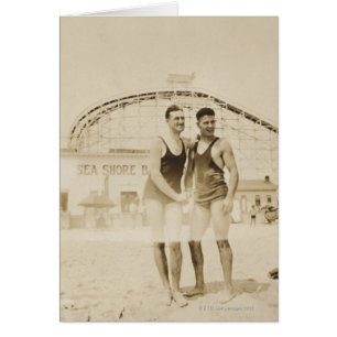 Men Standing on Beach