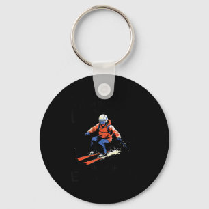 Men Still Go Skiing In Their Eighties Funny Snow S Key Ring