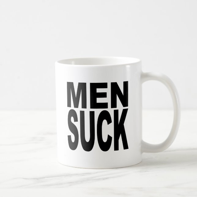 Men Suck Coffee Mug (Right)