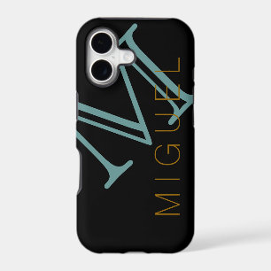 men suggestion monogrammed black