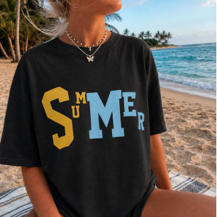 Men Summer Vibes Graphic Tee Minimalist Tshirt