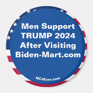 Men Support TRUMP 2024 After Fridge Magnet