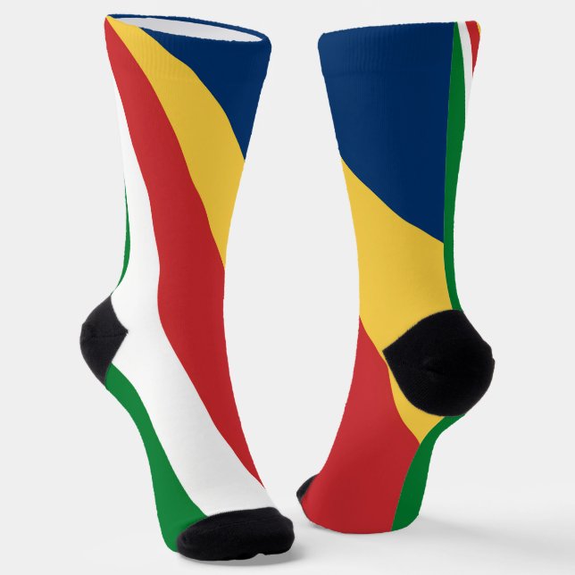 Men sustainable socks with Seychelles Colours (Angled)