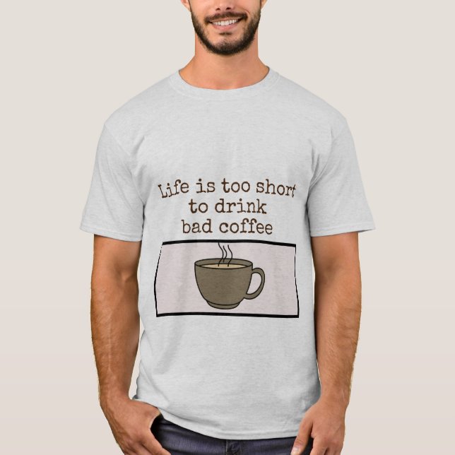 men t shirt coffee (Front)