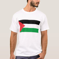 Men T Shirt with Flag of Palestine