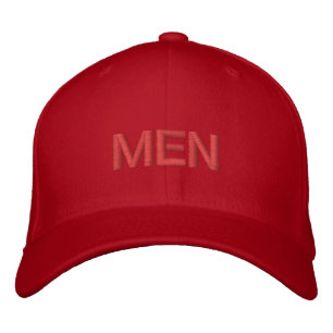 MEN Text Name Flexfir Wool Men's Handsome Cool-Hat Embroidered Hat