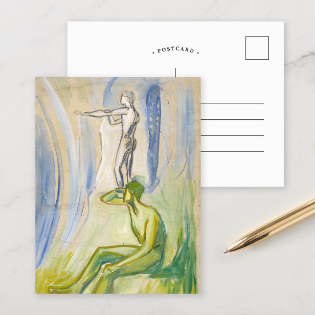 Men Turning Towards the Sun | Edvard Munch Postcard (Creator Uploaded)