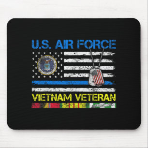 Men U.s Air Force Vietnam Veteran, Usaf Veteran Fl Mouse Pad