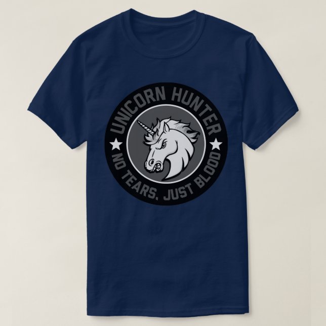 Men Unicorn Hunter  T-Shirt (Design Front)