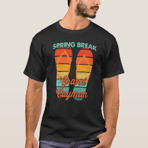 Men Vintage Spring Break Grand Cayman Vacation Fli T-Shirt