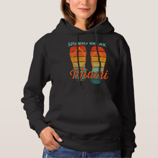 Men Vintage Spring Break Retro Miami Vacation Flip Hoodie