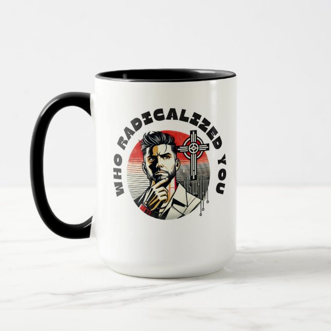 Men who love coffee and a good rabit hole  mug (Left)