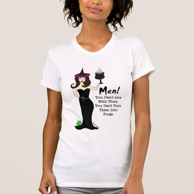 Men!  Wine Witch T-Shirt (Front)