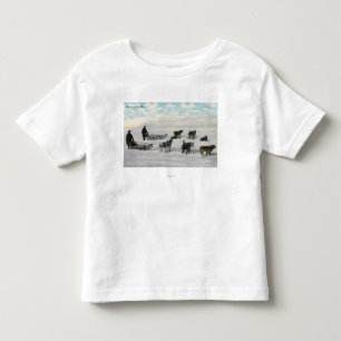 Men with "Artic Fast Mail" Dogsled Toddler T-Shirt