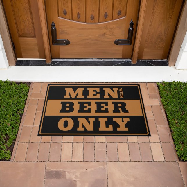 Men with Beer only - Real men Doormat (Outdoor)