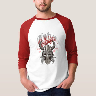 Men/Women Afghan Viking Design Tee Unique Stat