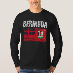 Men Women Bermuda National Pride Distress Bermuda T-Shirt