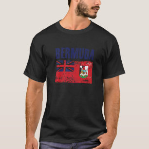 Men Women Bermuda National Pride Distress Bermuda T-Shirt