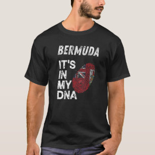 Men Women Bermuda Roots Pride Dna Fingerprint Berm T-Shirt