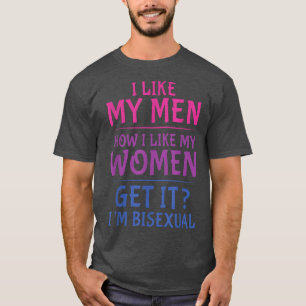 Men Women Biseual Gay Pride LGBTQ LGBT Pride Month T-Shirt