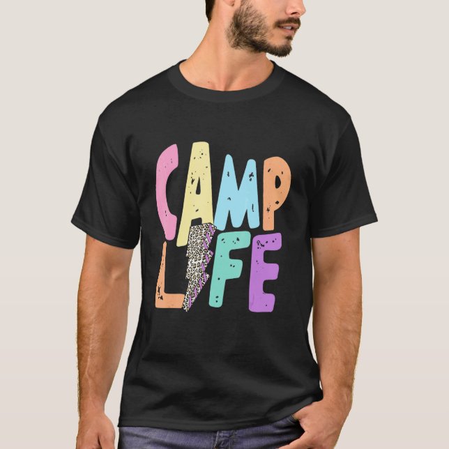Men Women Boho Style Camp Life Summer Camp And Hik T-Shirt (Front)