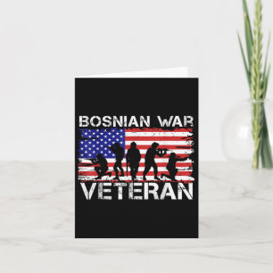 Men Women Bosnian War Veteran Card