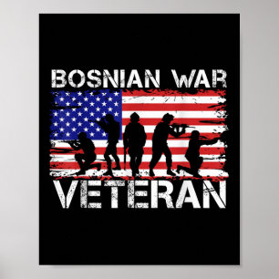 Men Women Bosnian War Veteran Poster
