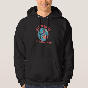 Men Women Bowling Flamingo, Funny Animal Lover, Bi Hoodie