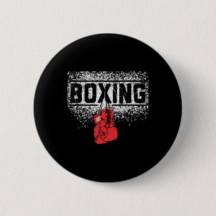 Men Women Boxer Vintage Boxing Glovers Boxing 6 Cm Round Badge