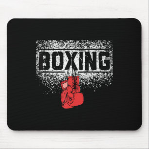 Men Women Boxer Vintage Boxing Glovers Boxing Mouse Pad