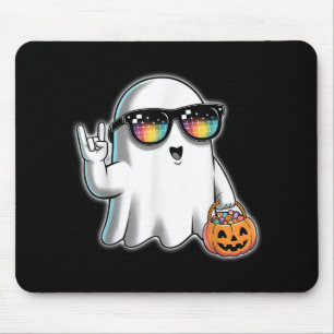 Men Women Boys Girls Ghost Boo Rock Pumpkin Hallow Mouse Pad
