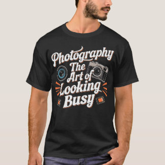Men Women Camera Photography Cameraman Funny Photo T-Shirt
