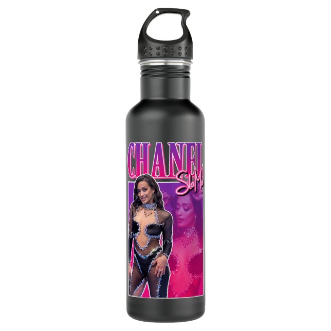 Men Women Chanel Terrero Slomo Eurovision Song Con 710 Ml Water Bottle (Front)