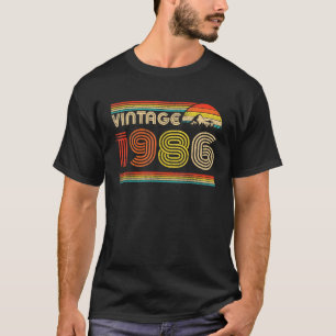 Men Women Classic 1986 Retro Vintage 40th Made in T-Shirt
