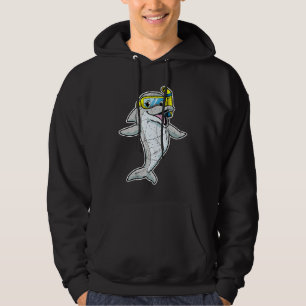 Men Women Cool Dolphin Snorkel Whale Cute Orca Dol Hoodie