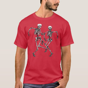 Men Women Dance of Death Macabre Skeleton T-Shirt