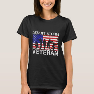 Men Women Desert Shield Vet Desert Storm Veteran T-Shirt