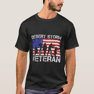 Men Women Desert Shield Vet Desert Storm Veteran  T-Shirt