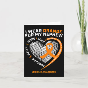 Men Women Gifts Leukaemia Awareness Nephew Leukaem Card