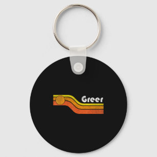 Men Women Greer Vintage 70s 80s Retro Key Ring