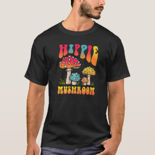 Men Women Hippie Mushrooms Foraging Morel Mushroom T-Shirt