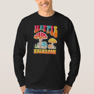 Men Women Hippie Mushrooms Foraging Morel Mushroom T-Shirt
