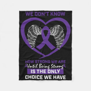Men Women Hodgkin's Lymphoma Disease Blood Cancer Fleece Blanket